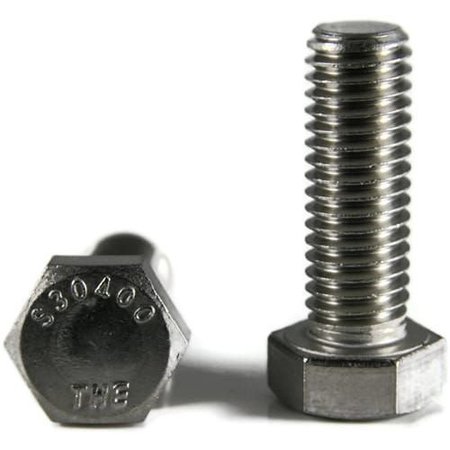 9/16-18 Hex Head Cap Screw, 18-8 Stainless Steel, 1-1/2 In L, 175 PK